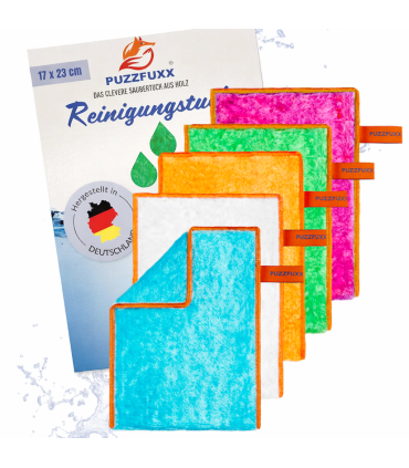 5 Reinigungstücher PUZZFUXX ® alle Farben