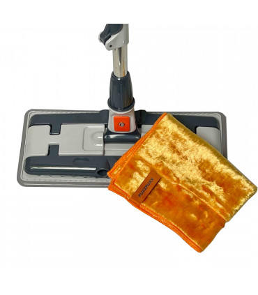 PUZZFUXX Bodenwischer-Set "Krok" mit orange Bodentuch.